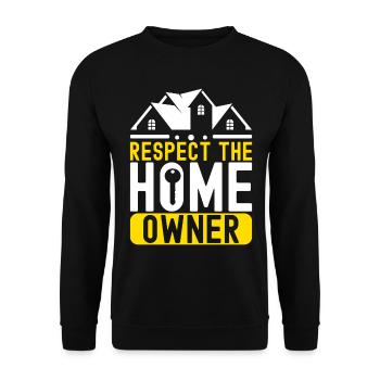 Pendaison de crémaillère des propriétaires - Sweat-shirt Unisexe - noir - Devant - Alina (178cm) & Michal (187cm)