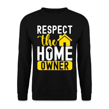 Homeowners Housewarming Party - Unisex Sweatshirt - black - Front - Alina (178cm) & Michal (187cm)