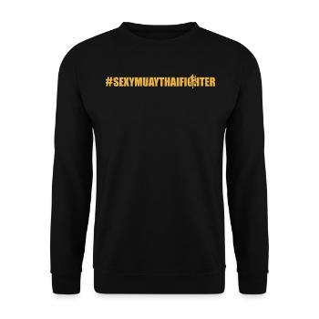 #SexyMuayThaiFighter - Muay Thai Boxing Muay Thai - Unisex Sweatshirt - black - Front - Alina (178cm) & Michal (187cm)