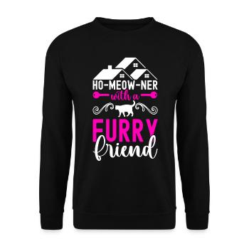 Pendaison de crémaillère des propriétaires - Sweat-shirt Unisexe - noir - Devant - Alina (178cm) & Michal (187cm)