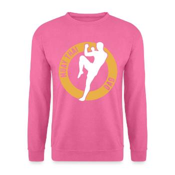Muay Thai Fighter Daddy Muay Thai Dad - Unisex Pullover - Pink - Vorne