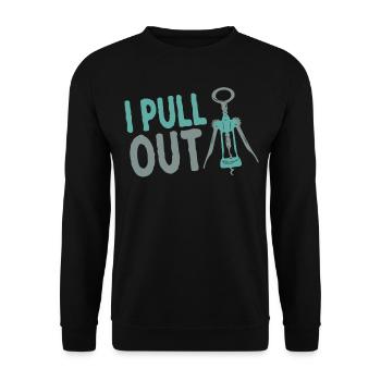 Bartender Mixologist Bottle Opener - Unisex Pullover - Schwarz - Vorne - Alina (178cm) & Michal (187cm)