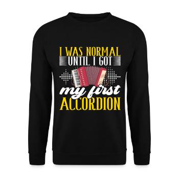 Accordéoniste Accordéoniste - Sweat-shirt Unisexe - noir - Devant - Alina (178cm) & Michal (187cm)