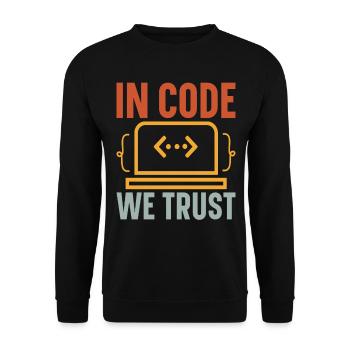 Programmer Computer Scientist Computer Nerd Gift - Unisex Sweatshirt - black - Front - Alina (178cm) & Michal (187cm)