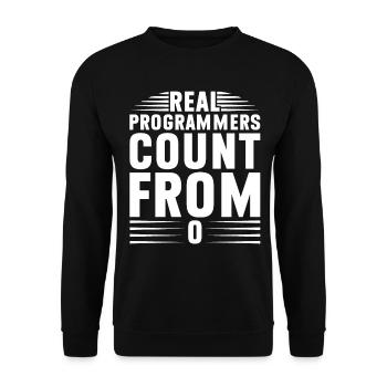 Programmer Computer Scientist Computer Nerd Gift - Unisex Sweatshirt - black - Front - Alina (178cm) & Michal (187cm)