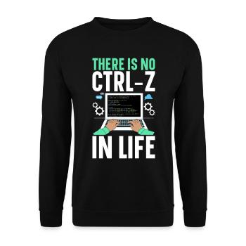 Programmer Computer Scientist Computer Nerd Gift - Unisex Sweatshirt - black - Front - Alina (178cm) & Michal (187cm)