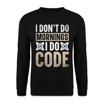 Programmer Computer Scientist Computer Nerd Gift - Unisex Sweatshirt - black - Front - Alina (178cm) & Michal (187cm)