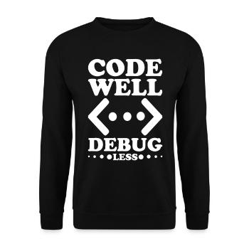 Programmer Computer Scientist Computer Nerd Gift - Unisex Sweatshirt - black - Front - Alina (178cm) & Michal (187cm)