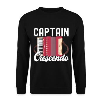Accordéon Instrument Accordéoniste - Sweat-shirt Unisexe - noir - Devant - Alina (178cm) & Michal (187cm)