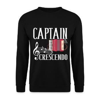 Akkordeon Instrument Akkordeonspieler - Unisex Pullover - Schwarz - Vorne - Alina (178cm) & Michal (187cm)