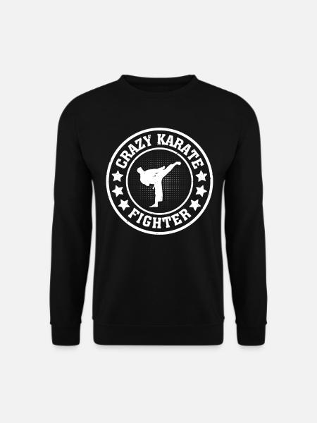 Crazy Karate Fighter - Karate Fighter Karate - Unisex Pullover - Schwarz