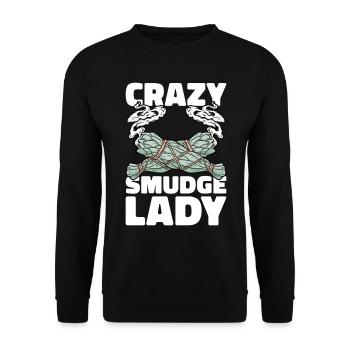 Smudging Smudge Spiritual Healing Incense - Unisex Sweatshirt - black - Front - Alina (178cm) & Michal (187cm)