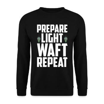 Smudging Smudge Spiritual Healing Incense - Unisex Sweatshirt - black - Front - Alina (178cm) & Michal (187cm)