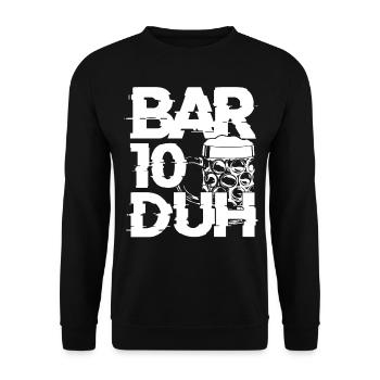 Bartender Mixologist Bar-10-Duh - Unisex Sweatshirt - black - Front - Alina (178cm) & Michal (187cm)