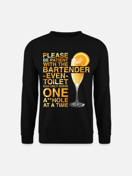 Bartender Mixologist Please Be - Unisex Sweatshirt - black