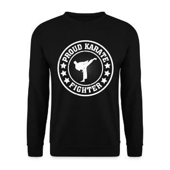 Fier combattant de karaté - Karaté Fighter Karaté - Sweat-shirt Unisexe - noir - Devant - Alina (178cm) & Michal (187cm)