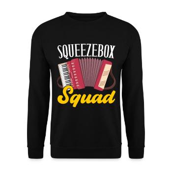 Accordéoniste Accordéoniste - Sweat-shirt Unisexe - noir - Devant - Alina (178cm) & Michal (187cm)