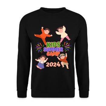 Kids summer camp - Unisex Sweatshirt - black - Front - Alina (178cm) & Michal (187cm)