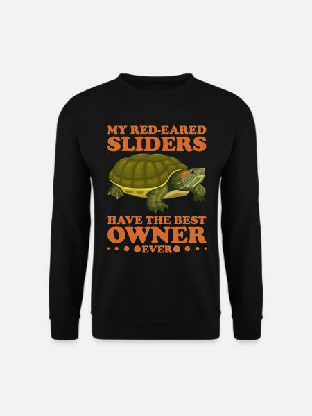 Red-eared Turtle Turtle - Unisex Sweatshirt - black