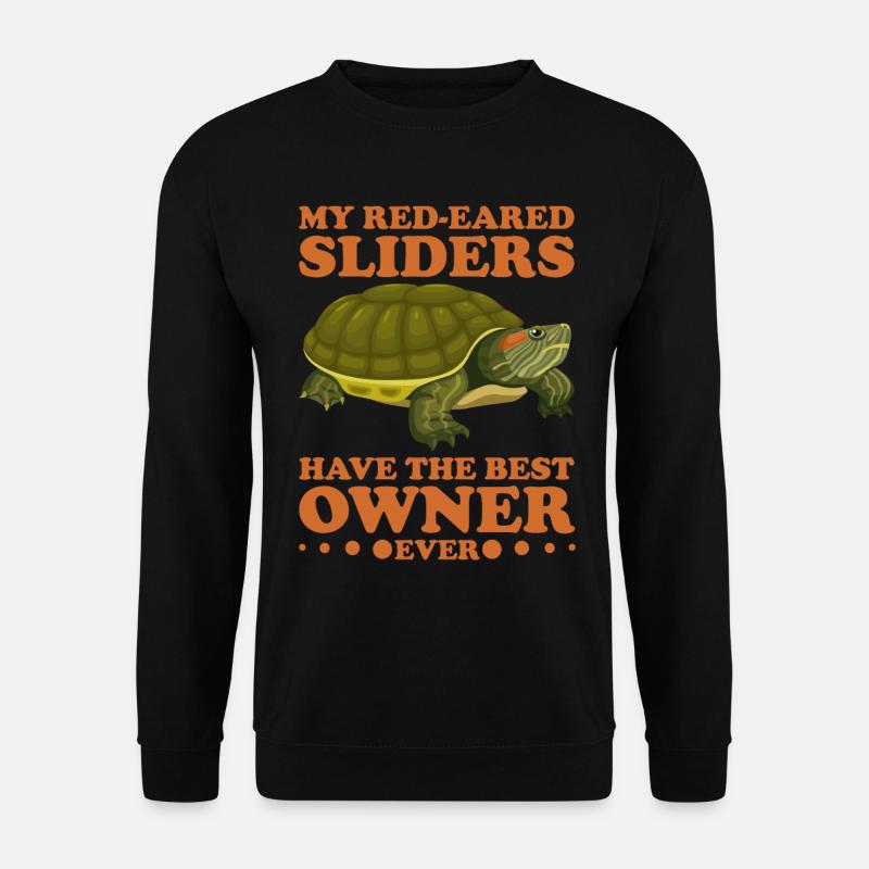 Red-eared Turtle Turtle - Unisex Sweatshirt - black