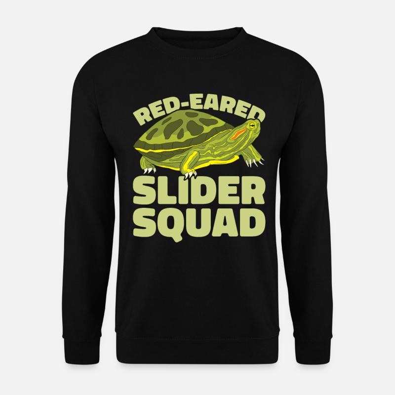 Red-eared Turtle Turtle - Unisex Sweatshirt - black