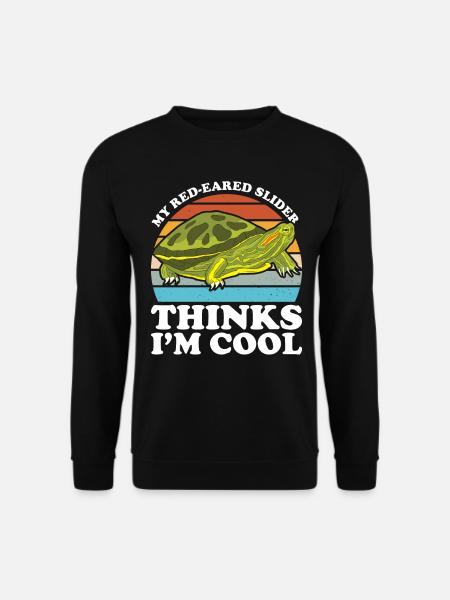 Red-eared Turtle Turtle - Unisex Sweatshirt - black