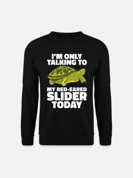 Red-eared Turtle Turtle - Unisex Sweatshirt - black