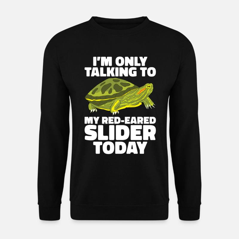 Red-eared Turtle Turtle - Unisex Sweatshirt - black