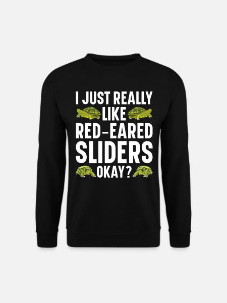 Red-eared Turtle Turtle - Unisex Sweatshirt - black
