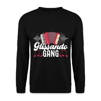 Accordéoniste Accordéoniste - Sweat-shirt Unisexe - noir - Devant - Alina (178cm) & Michal (187cm)