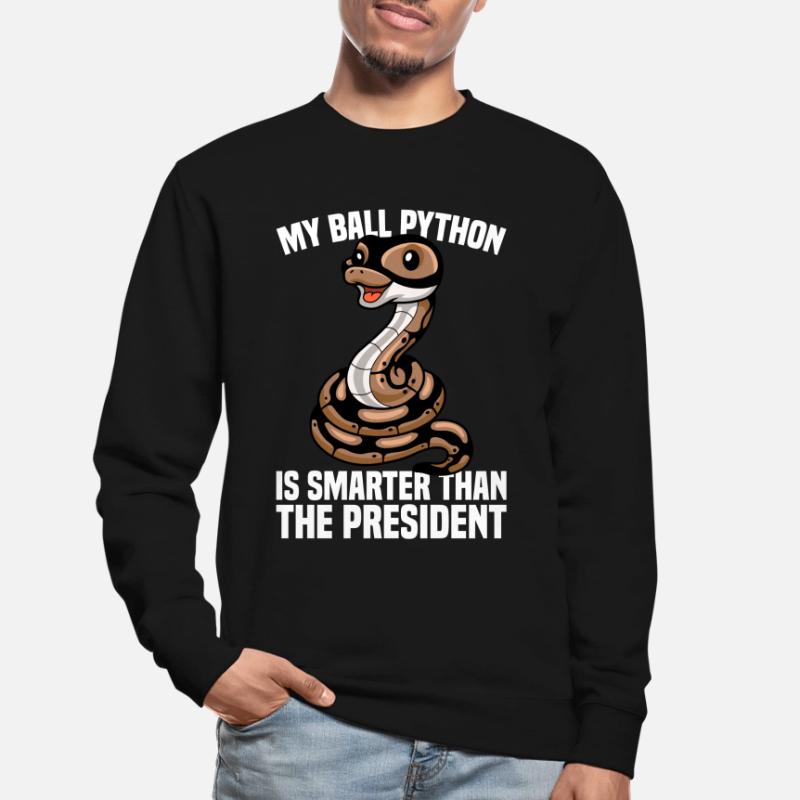 Boule de banane Python Herpétologiste Boule de corail Sweat-shirt Unisexe
