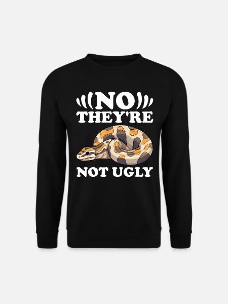 Banana Ball Python Herpetologist Coral Ball - Unisex Pullover - Schwarz