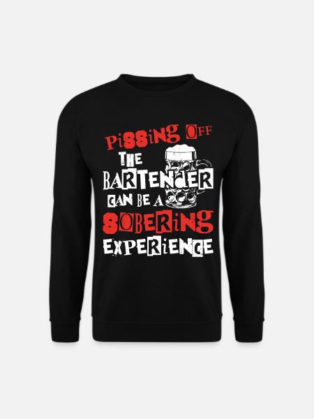 Bartender Mixologist Pissing Off - Unisex Sweatshirt - black