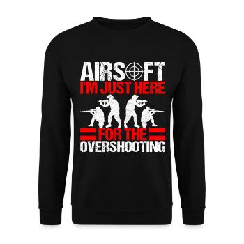 Pistolet Airsoft Airsoft Hobby - Sweat-shirt Unisexe - noir - Devant - Alina (178cm) & Michal (187cm)