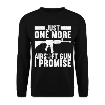 Pistolet Airsoft Airsoft Hobby - Sweat-shirt Unisexe - noir - Devant - Alina (178cm) & Michal (187cm)