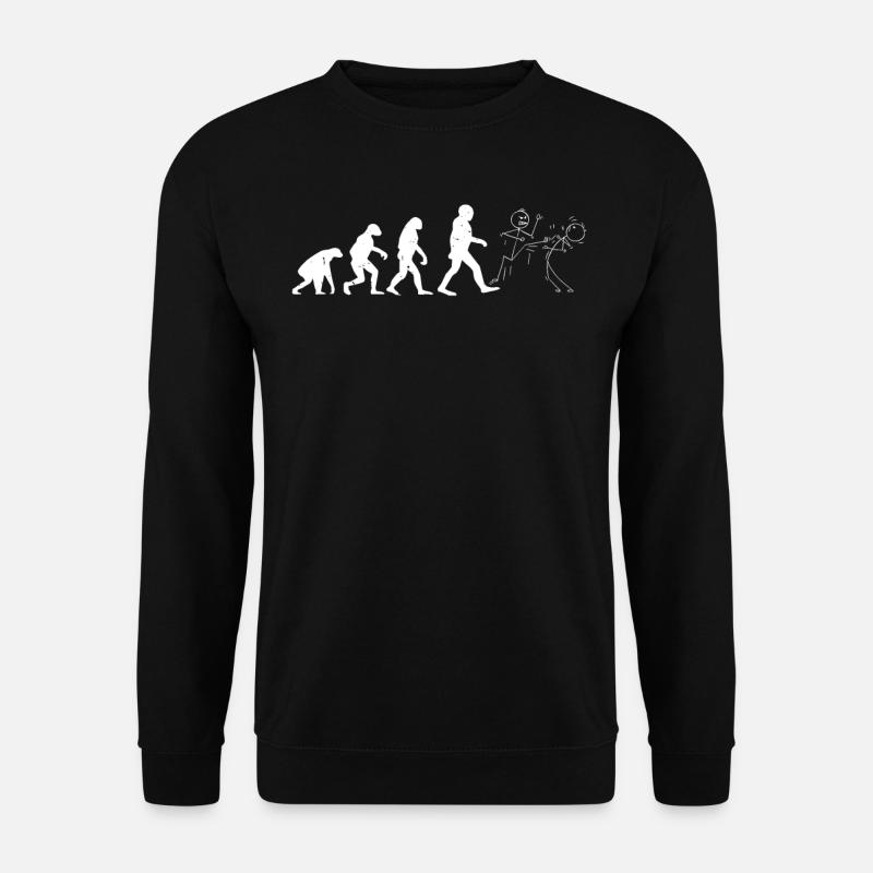 Funny Karate Evolution - Unisex Sweatshirt - black