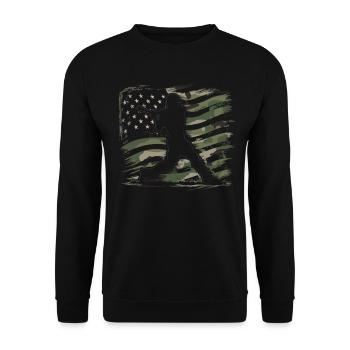 Baseball Men Women Kids Player Pitcher Softball - Unisex Pullover - Schwarz - Vorne - Alina (178cm) & Michal (187cm)