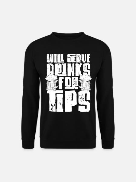 Bartender Mixologist Will Serve - Unisex Sweatshirt - black