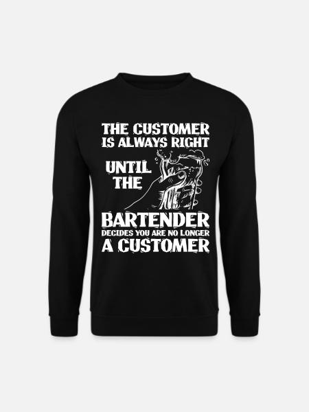Barman Mixologue Le Client - Sweat-shirt Unisexe - noir