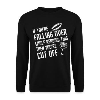Bartender Mixologist If You're - Unisex Sweatshirt - black - Front - Alina (178cm) & Michal (187cm)