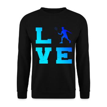 Badminton player Squash Badminton Badminton - Unisex Sweatshirt - black - Front - Alina (178cm) & Michal (187cm)