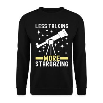 Atronome Astronomy - Unisex Sweatshirt - black - Front - Alina (178cm) & Michal (187cm)
