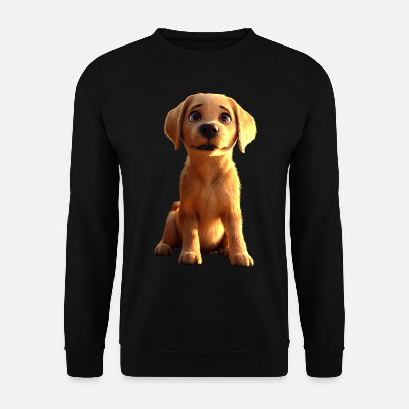 Labrador Retriever Hund Liebe Junge Süße Labradore - Unisex Pullover - Schwarz