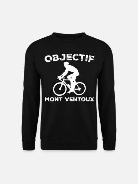 Objekt: Mont Ventoux Radfahrer Vélo - Unisex Pullover - Schwarz