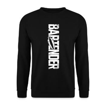 Bartender Mixologist Bartender - Unisex Pullover - Schwarz - Vorne - Alina (178cm) & Michal (187cm)