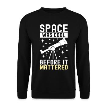 Astronom Astronomie - Unisex Pullover - Schwarz - Vorne - Alina (178cm) & Michal (187cm)