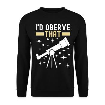 Astronomer Astronomy - Unisex Sweatshirt - black - Front - Alina (178cm) & Michal (187cm)