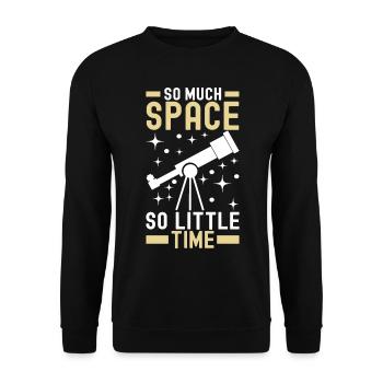 Astronom Astronomie - Unisex Pullover - Schwarz - Vorne - Alina (178cm) & Michal (187cm)