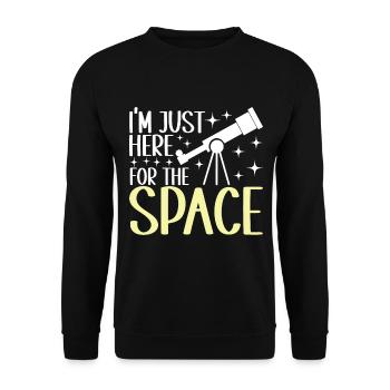 Astronomie astronome - Sweat-shirt Unisexe - noir - Devant - Alina (178cm) & Michal (187cm)