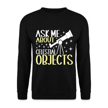 Astronomie astronome - Sweat-shirt Unisexe - noir - Devant - Alina (178cm) & Michal (187cm)